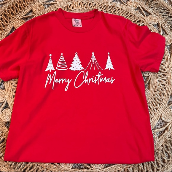 Comfort Colors Tops - Comfort Colors Red Merry Christmas Tee
Brand New